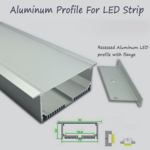 R2U-047 알루미늄 led형재 양극 산화 알루미늄 압출 채널 led 스트랩 히터 형재 수명 연장diy 조명 맞춤형 led형재